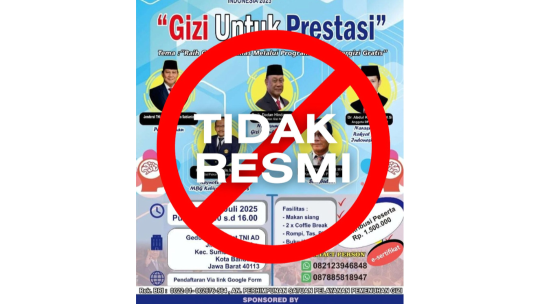 BGN Kota Solok Tegaskan Kegiatan Deklarasi dan Seminar PSPPG di Bandung Bukan Kegiatan Resmi