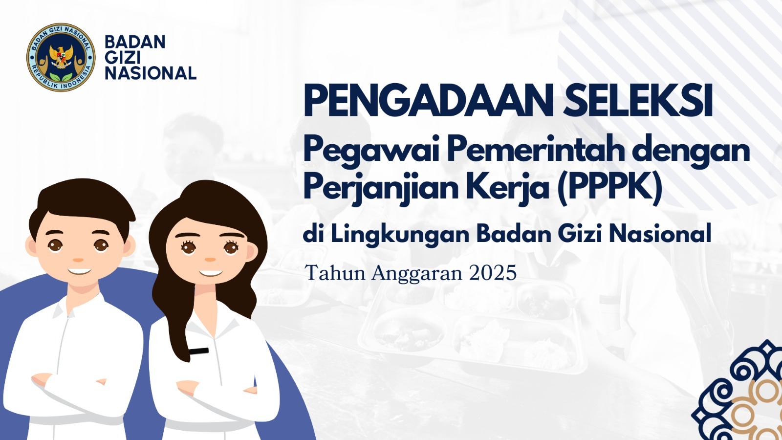 Pengumuman Seleksi Pengadaan Pegawai Pemerintah Dengan Perjanjian Kerja Tingkat Instansi Tahap II di Lingkungan Badan Gizi Nasional Kota Solok Tahun Anggaran 2025